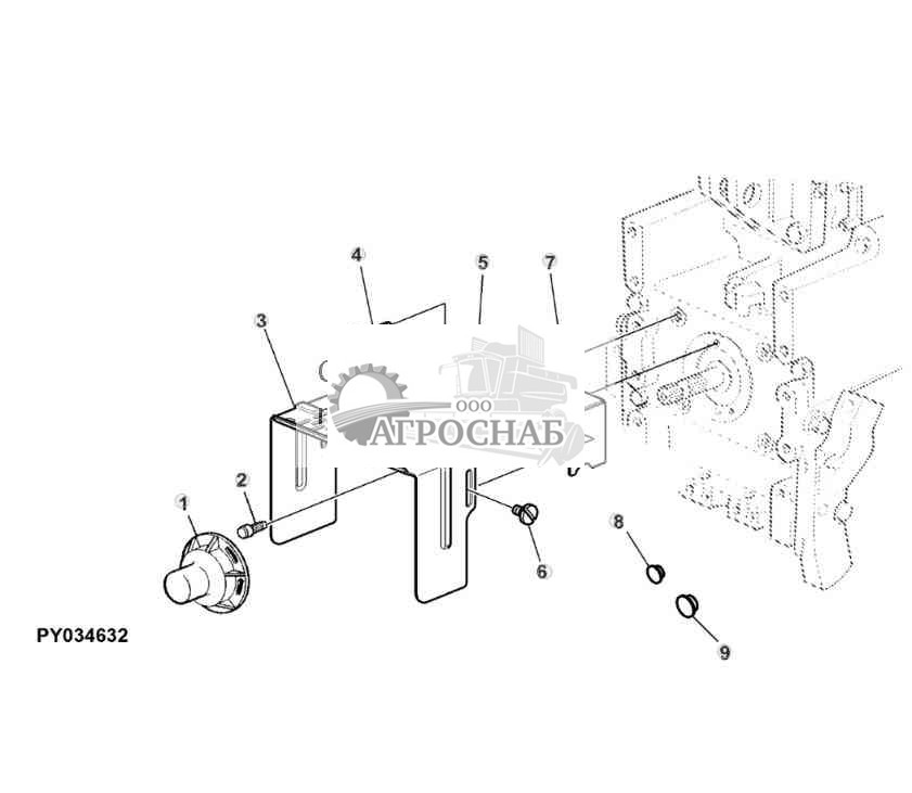 ЩИТОК PTO (С ГИДРАВЛИЧЕСКОЙ СЦЕПКОЙ ПРИЦЕПА) 